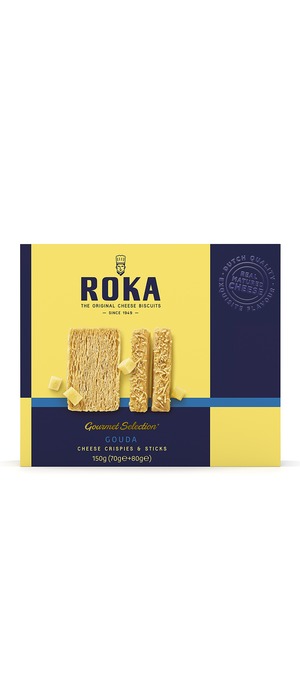 foto ROKA Selection Gourmand de Crispies et Sticks au Fromage Gouda 150g