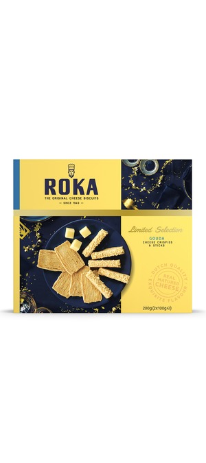 foto ROKA Cadeau coffret de Crispies et sticks au fromage Gouda 200g