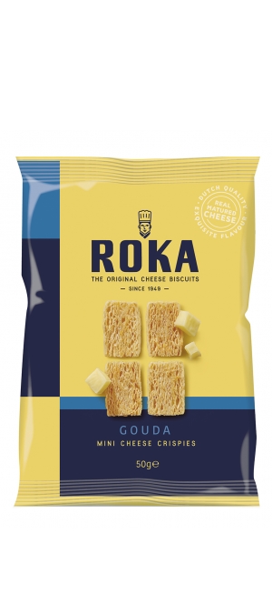 foto ROKA Mini Crispies au fromage Gouda 50g