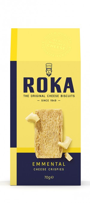 foto ROKA Crispies au fromage Emmental 70g
