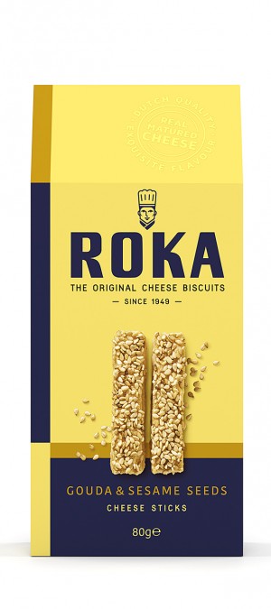foto ROKA Cheese Sticks Gouda Cheese with Sesame Seeds 80g